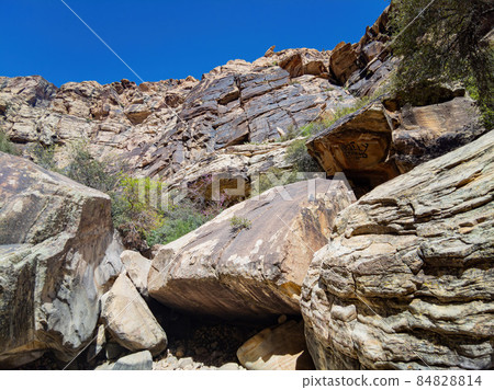 Sunny view of the landscape of Red Rock Canyon Sunny view of the landscape of Red Rock Canyon 84828814