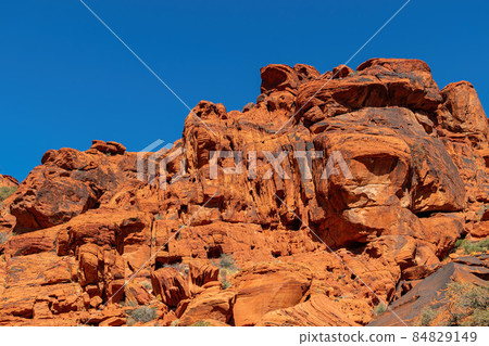 Sunny view of the landscape in Calico Basin Trail Sunny view of the landscape in Calico Basin Trail 84829149