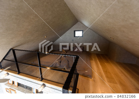 Guest house fashionable loft and bedding 84832166