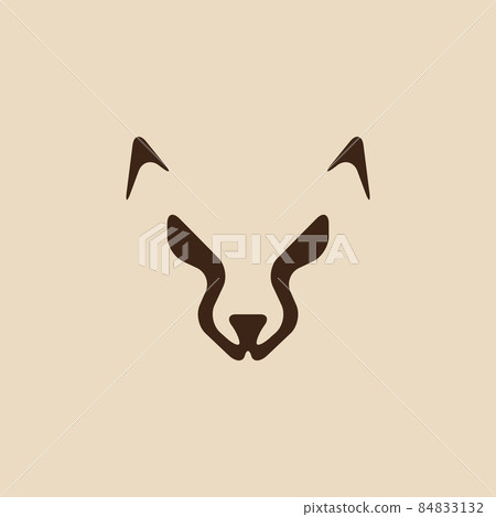 face dog forest or wolf modern logo symbol icon vector graphic design illustration idea creative face dog forest or wolf modern logo symbol icon vector graphic design illustration idea creative 84833132