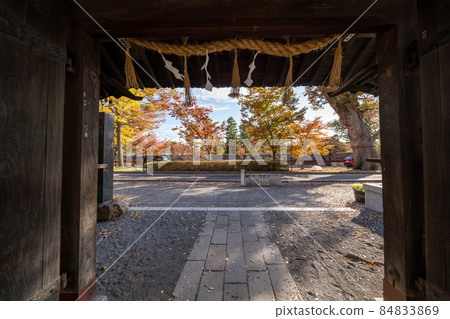 秋天的松本城及周邊景色 84833869