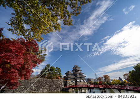 秋天的松本城及周邊景色 秋天的松本城及周邊景色 84833922