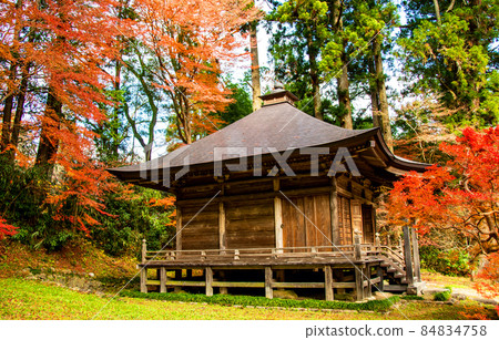 岩手縣平泉世界文化遺產中尊寺釋迦堂 岩手縣平泉世界文化遺產中尊寺釋迦堂 84834758