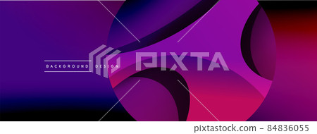 Original graphic wallpaper. Essential complex background. Movement concept composition vector illustration for wallpaper banner background or landing page 84836055