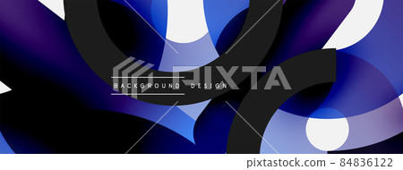 Circle abstract background. Vector illustration for wallpaper banner background card or landing page Circle abstract background. Vector illustration for wallpaper banner background card or landing page 84836122