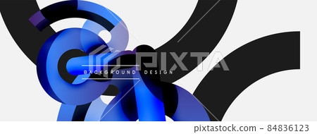Circle abstract background. Vector illustration for wallpaper banner background card or landing page Circle abstract background. Vector illustration for wallpaper banner background card or landing page 84836123