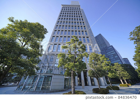 日本東京城市景觀俯瞰長田町山王公園塔 84836470