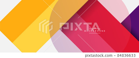 Round geometric shapes lines and circles. Vector template for wallpaper banner background or landing page Round geometric shapes lines and circles. Vector template for wallpaper banner background or landing page 84836633