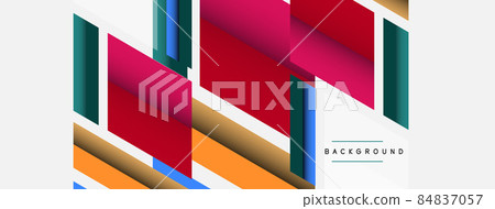 Vector background. Abstract overlapping color... - Stock Illustration ...
