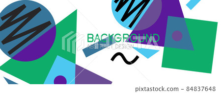 Abstract background with blocks, lines, geometric shapes. Techno or business concept for wallpaper, banner, background, landing page Abstract background with blocks, lines, geometric shapes. Techno or business concept for wallpaper, banner, background, landing page 84837648