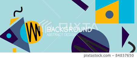 Abstract background with blocks, lines, geometric shapes. Techno or business concept for wallpaper, banner, background, landing page Abstract background with blocks, lines, geometric shapes. Techno or business concept for wallpaper, banner, background, landing page 84837650