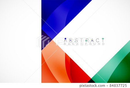 Minimal background. Abstract square shape with round corners created with wavy forms. Vector Illustration For Wallpaper, Banner, Background, Landing Page Minimal background. Abstract square shape with round corners created with wavy forms. Vector Illustration For Wallpaper, Banner, Background, Landing Page 84837725