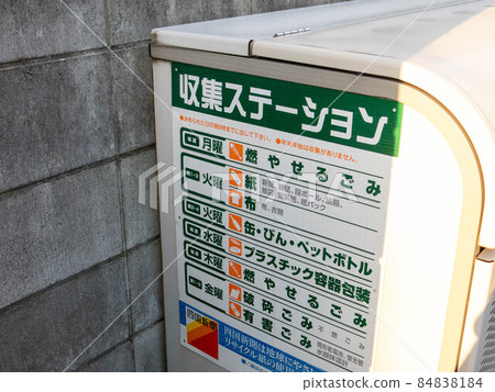 Garbage collection station 84838184