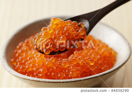 Soy sauce pickled in a spoon Soy sauce pickled in a spoon 84838290