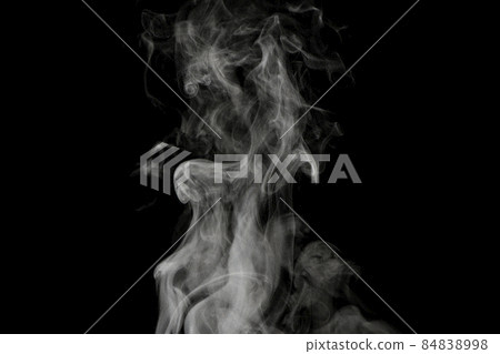 Steam, steam, steam, smoke, aerosols taken on a black background Steam, steam, steam, smoke, aerosols taken on a black background 84838998