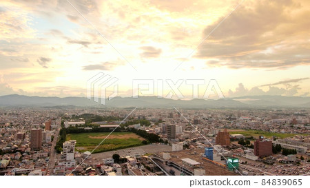 從郡山市鳥瞰日落 84839065