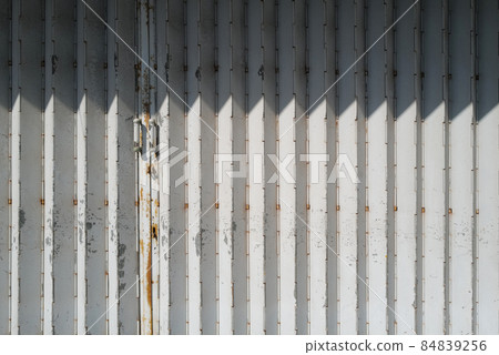 Horizontal traditional retro Hong Kong style silver shop front building matel gate rolling door design 84839256