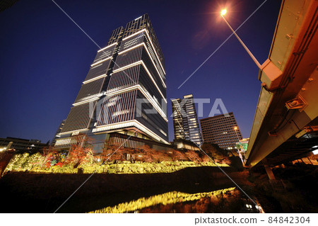 日本東京城市景觀東京花園露台紀尾井町燈飾 84842304