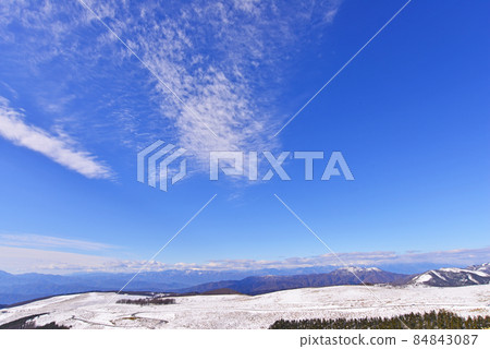 Snow scene Nagano Prefecture Kirigamine plateau Snow scene Nagano Prefecture Kirigamine plateau 84843087
