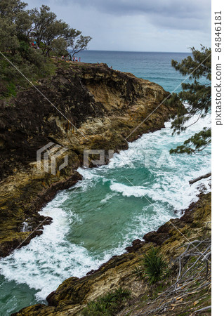 The sea and canyons seen from the North Gorge Walk on North Stradbroke Island, Australia The sea and canyons seen from the North Gorge Walk on North Stradbroke Island, Australia 84846181