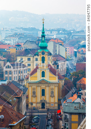 Catholic church in the city center of Budapest Catholic church in the city center of Budapest 84847795