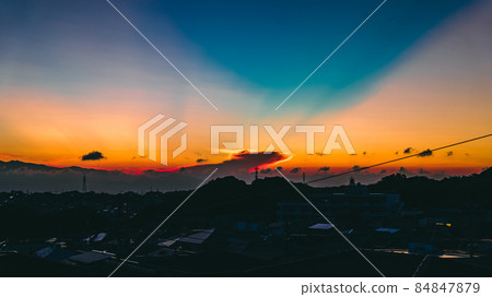 Mysterious sunset 84847879