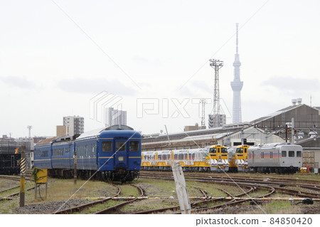 Blue Train Passenger Car (2021) detained in Oku Rolling Stock Center Blue Train Passenger Car (2021) detained in Oku Rolling Stock Center 84850420
