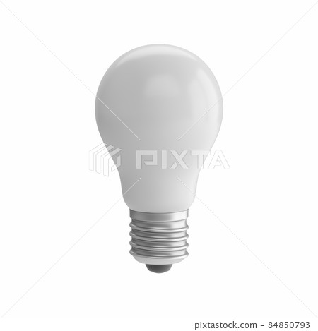 3D Rendering Light Bulb isolated on white background 3D Rendering Light Bulb isolated on white background 84850793
