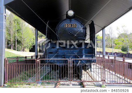 Sanda City Park with locomotive-Hajikami Ike Park-From the front of SL D51 84850926