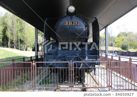 Sanda City Park with locomotive-Hajikami Ike Park-From the front of SL D51 84850927