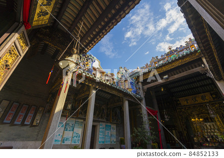 The ancestral hall of Pinang Peranakan Mansion in Penang, Malaysia The ancestral hall of Pinang Peranakan Mansion in Penang, Malaysia 84852133