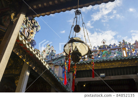The ancestral hall of Pinang Peranakan Mansion in Penang, Malaysia 84852135