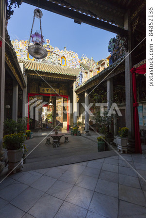 The ancestral hall of Pinang Peranakan Mansion in Penang, Malaysia The ancestral hall of Pinang Peranakan Mansion in Penang, Malaysia 84852136