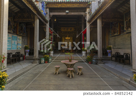 The ancestral hall of Pinang Peranakan Mansion in Penang, Malaysia 84852142