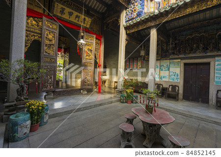 The ancestral hall of Pinang Peranakan Mansion in Penang, Malaysia 84852145