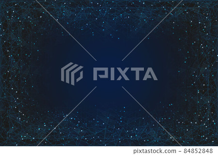 Abstract blue background. Polygonal low poly wireframe illustration looks like stars in the blask night sky in spase or flying glass shards. Digital web, internet design. Abstract blue background. Polygonal low poly wireframe illustration looks like stars in the blask night sky in spase or flying glass shards. Digital web, internet design. 84852848