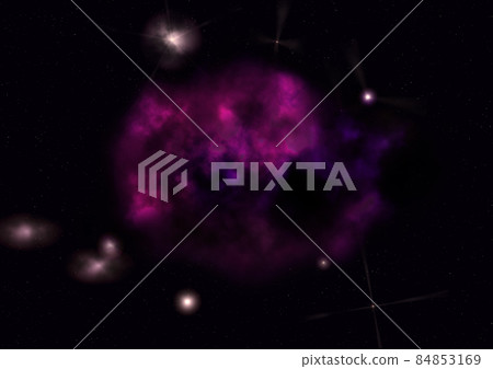 Star field in space and a nebulae Star field in space and a nebulae 84853169