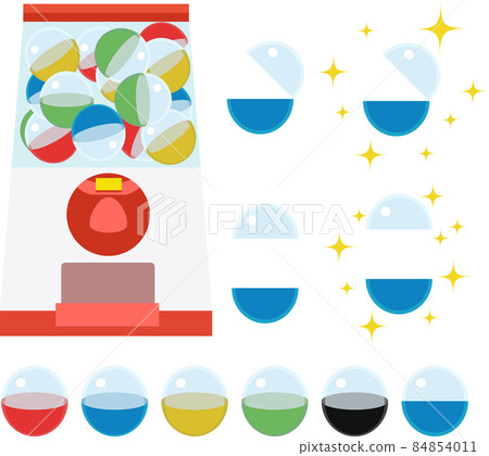 Gacha Gacha Toy Capsule Illustration vector of... - Stock Illustration ...