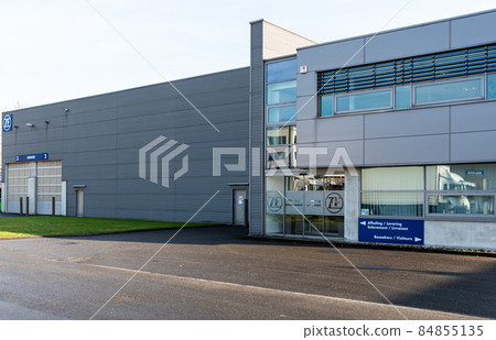 Neder-Over-Heembeek, Brussels, Belgium - 12 11 2021: Factory of the ZF Cogwheel company 84855135