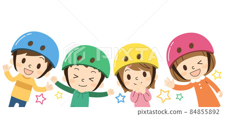 兒童騎自行車的交通安全 84855892