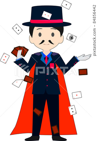 Magician's card magic Magician's card magic 84856442