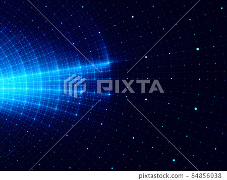 Radial rays and concentric circles - abstract computer illustration Radial rays and concentric circles - abstract computer illustration 84856938