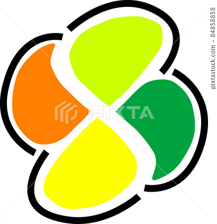 Illustration material of simple maple mark 84858858