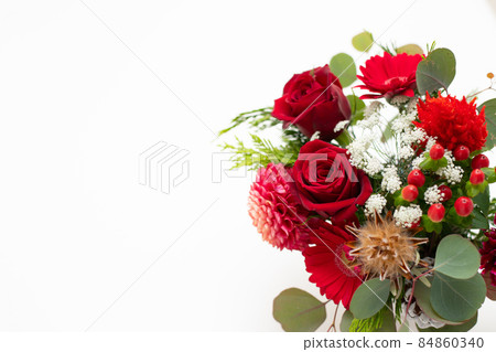 紅玫瑰花束材料框架 84860340