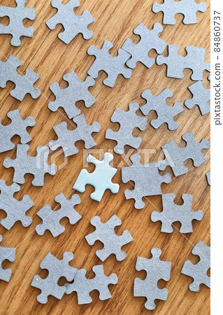 Jigsaw puzzle pieces separately Jigsaw puzzle pieces separately 84860737