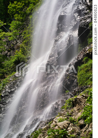 《Hyogo Prefecture》 Quasi-national park, scenery of Tendaki Valley [May] 84860823