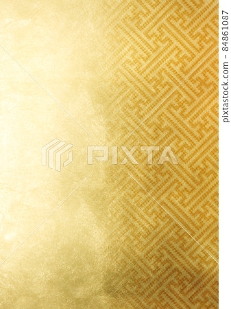 半色調紗綾形金箔（背景材料）不變形 84861087