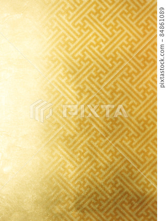 半色調紗綾形金箔（背景材料）不變形 84861089