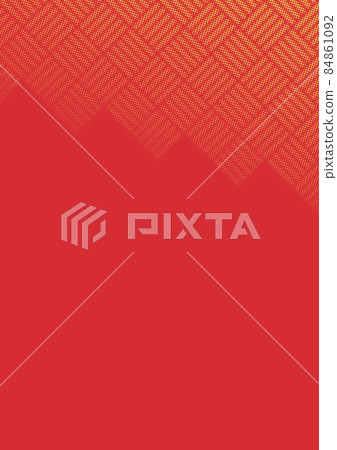 半色調計數桿圖案紅色和黃色（背景材料） 84861092