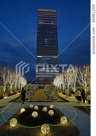 Night view of Hotel Onoma 84861209